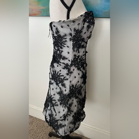 Dolce & Gabbana Y2K Black And White Tulle Lace Corset Mini Dress - Picture 5 of 16